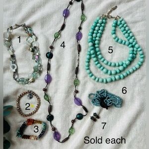 A14 jewelry sold each earrings bracelet necklace can bundle if you want more